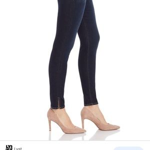 FIRM$ Frame Denim skinny stretchy ankle jeans in “Copa” dark blue wash. Sz 33